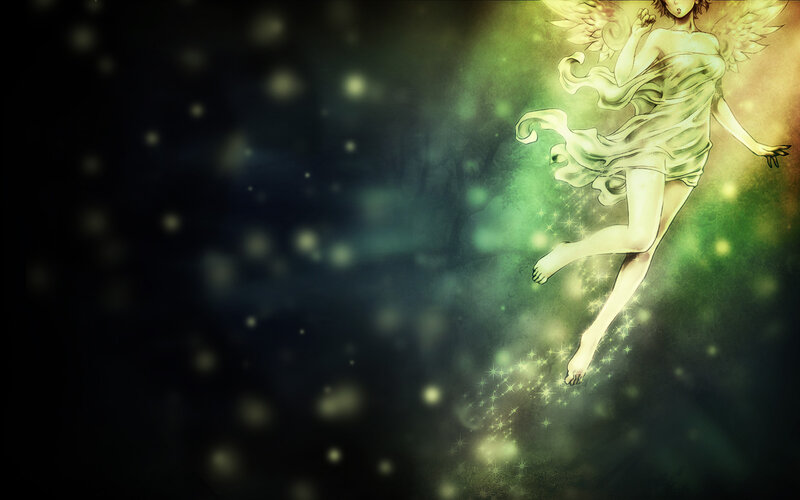 Angelic Figure Floating