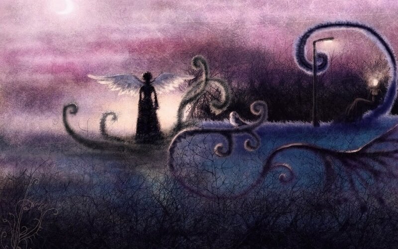 Angelic Figure in Field