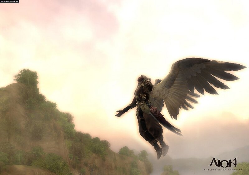 angelic figure in flight