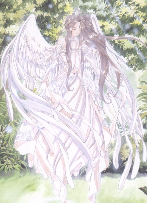 angelic figure in forest