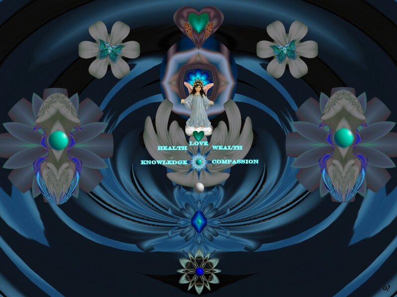 Angelic Figure in Mandala