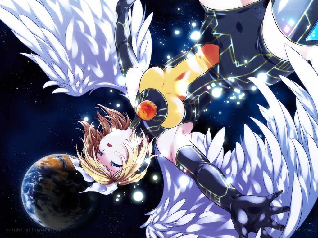 angelic figure in space
