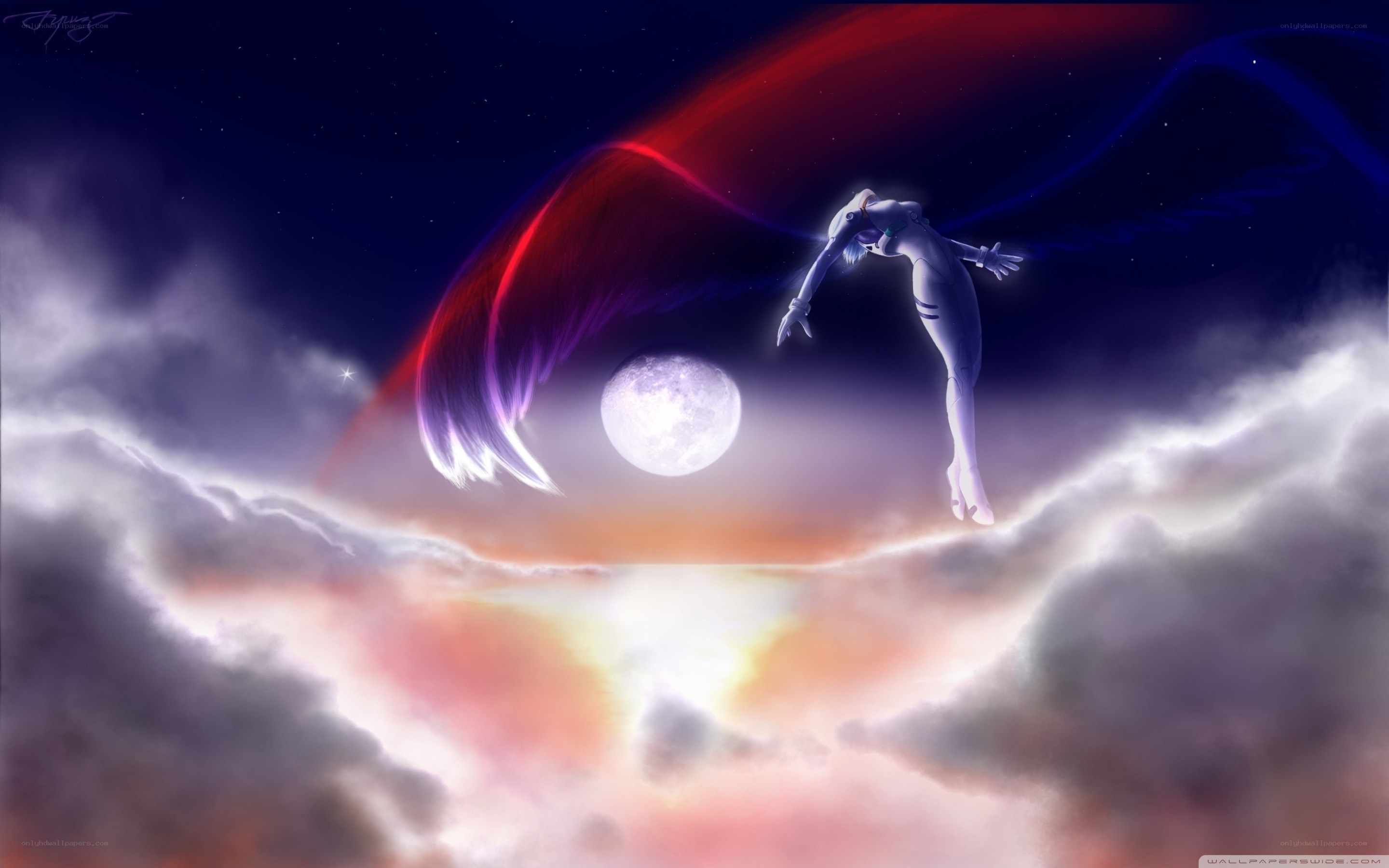 angelic figure in space