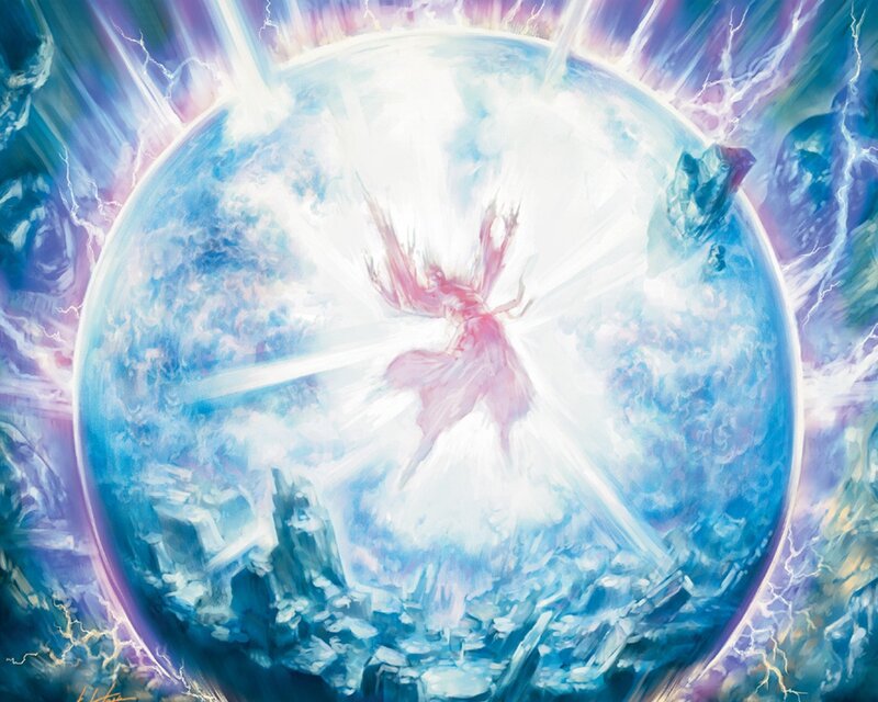 Angelic Figure in Sphere