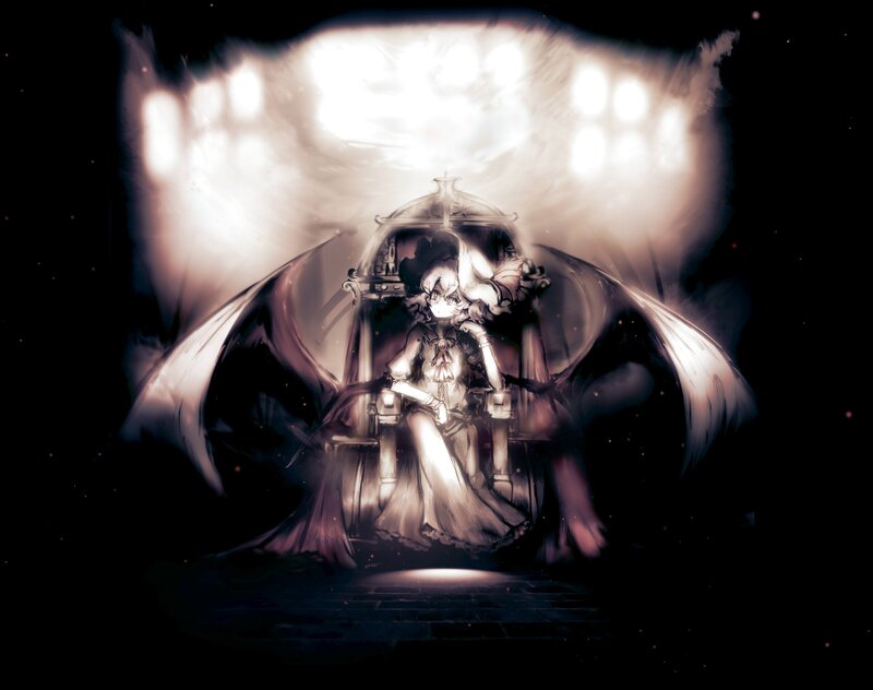 angelic figure on a throne