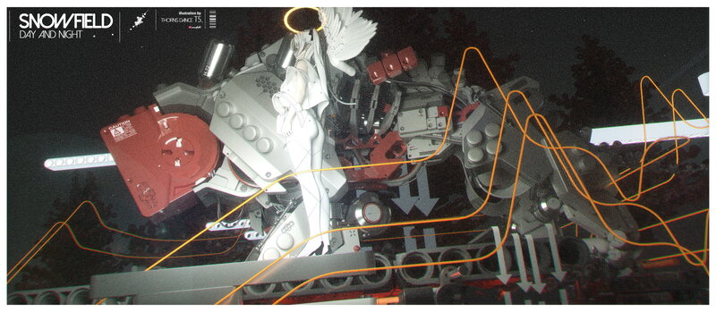 Angelic Figure on Mech
