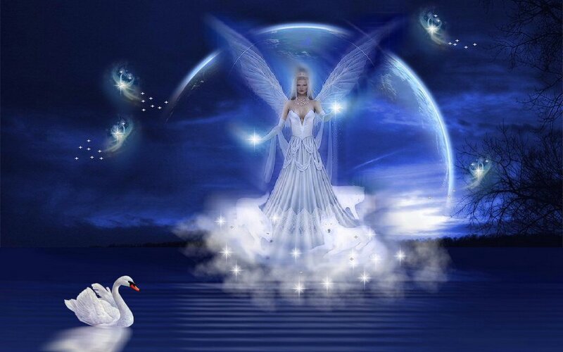 Angelic Figure on Water