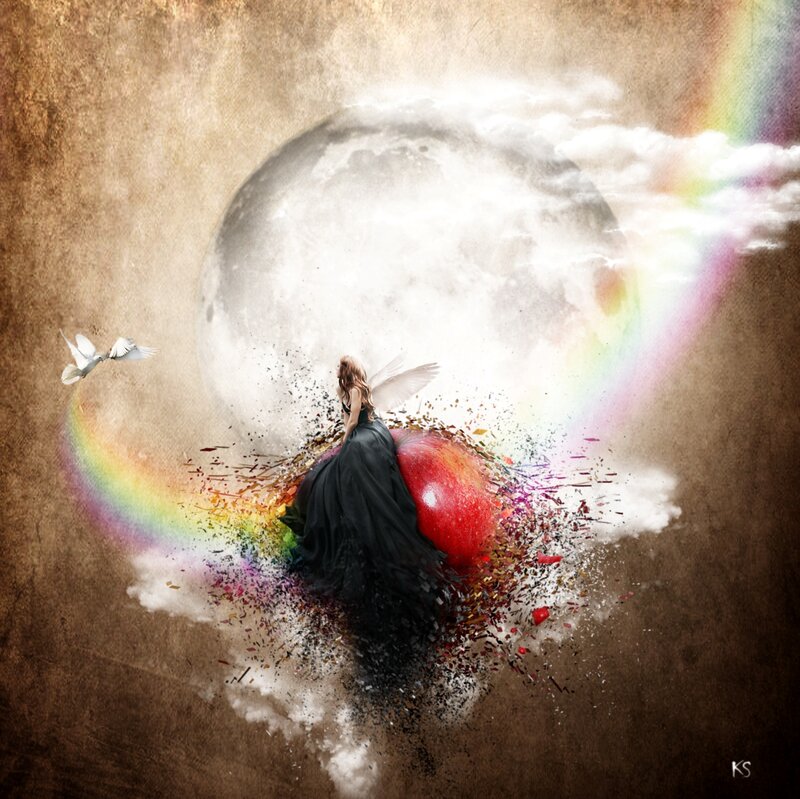 Angelic Figure with Apple