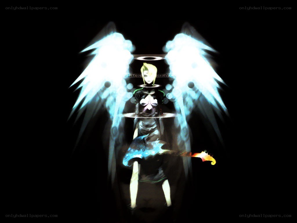 angelic figure with glowing wings