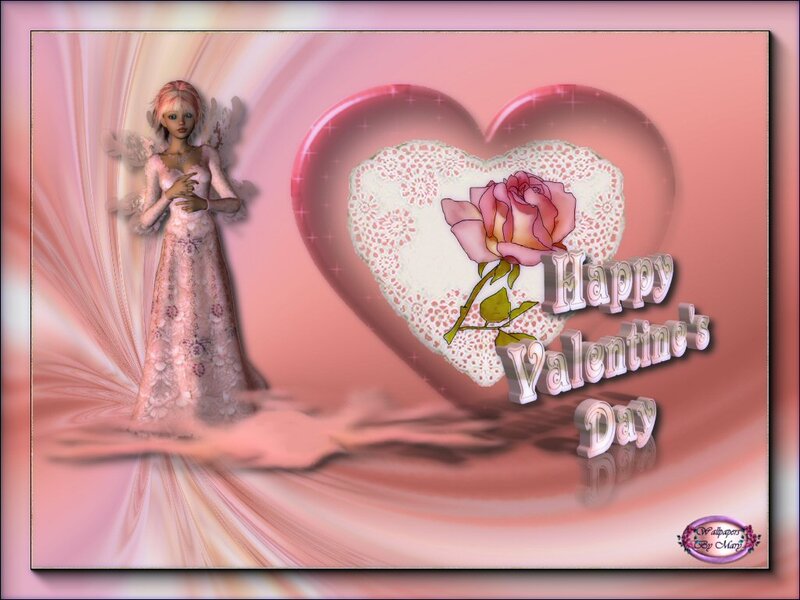 Angelic Figure with Rose
