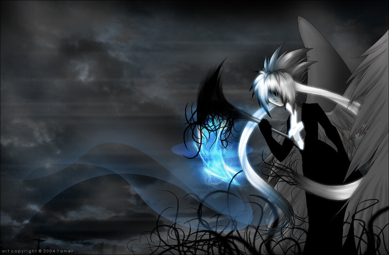 Angelic Figure with Scythe