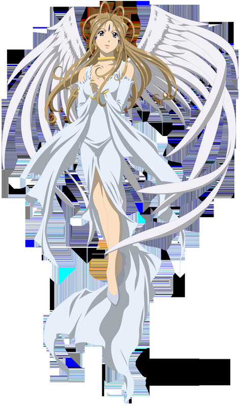 angelic figure with white wings