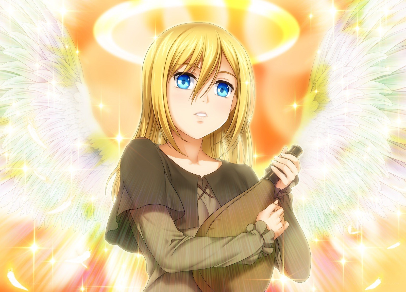 angelic figure with wings