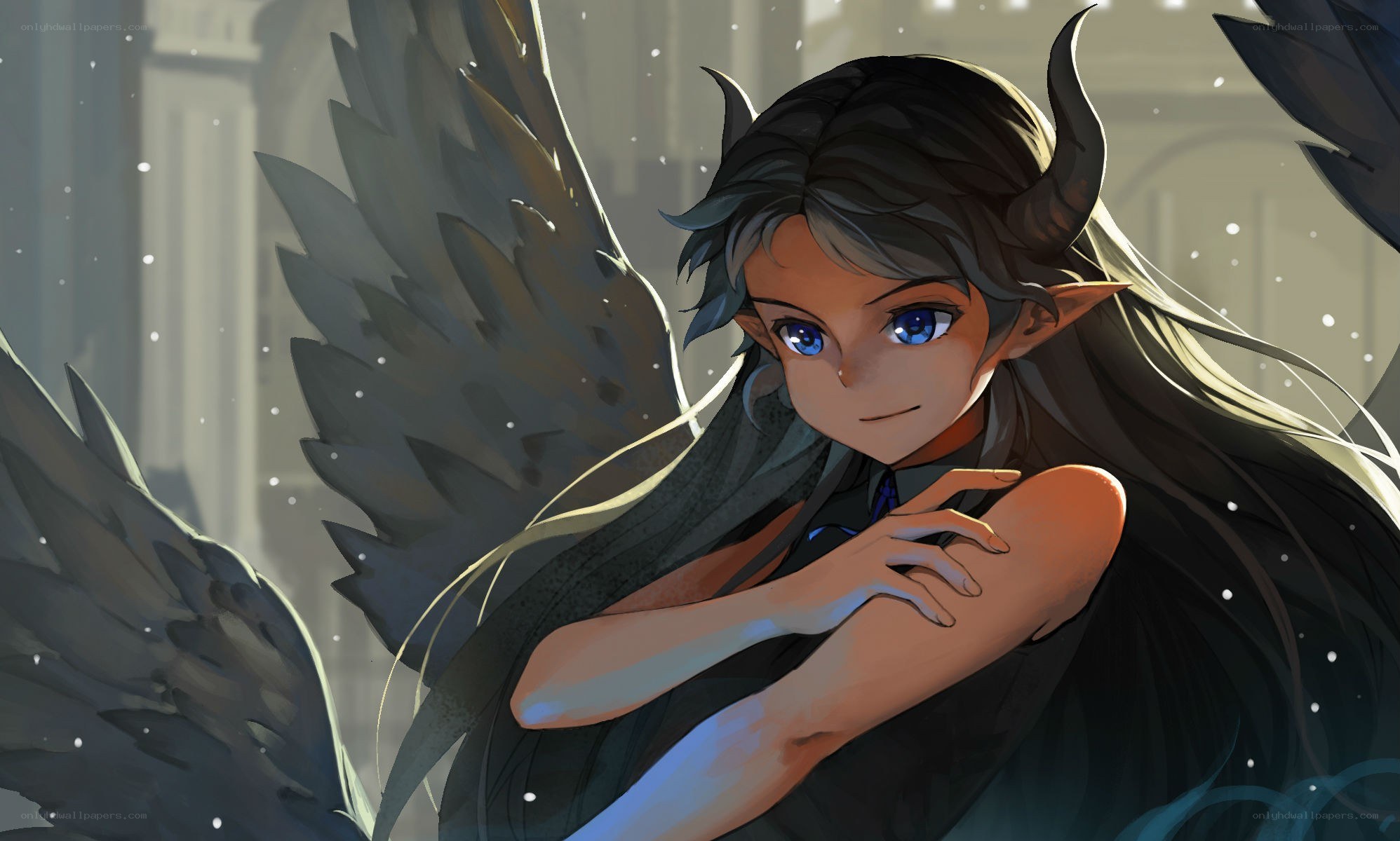 angelic figure with wings