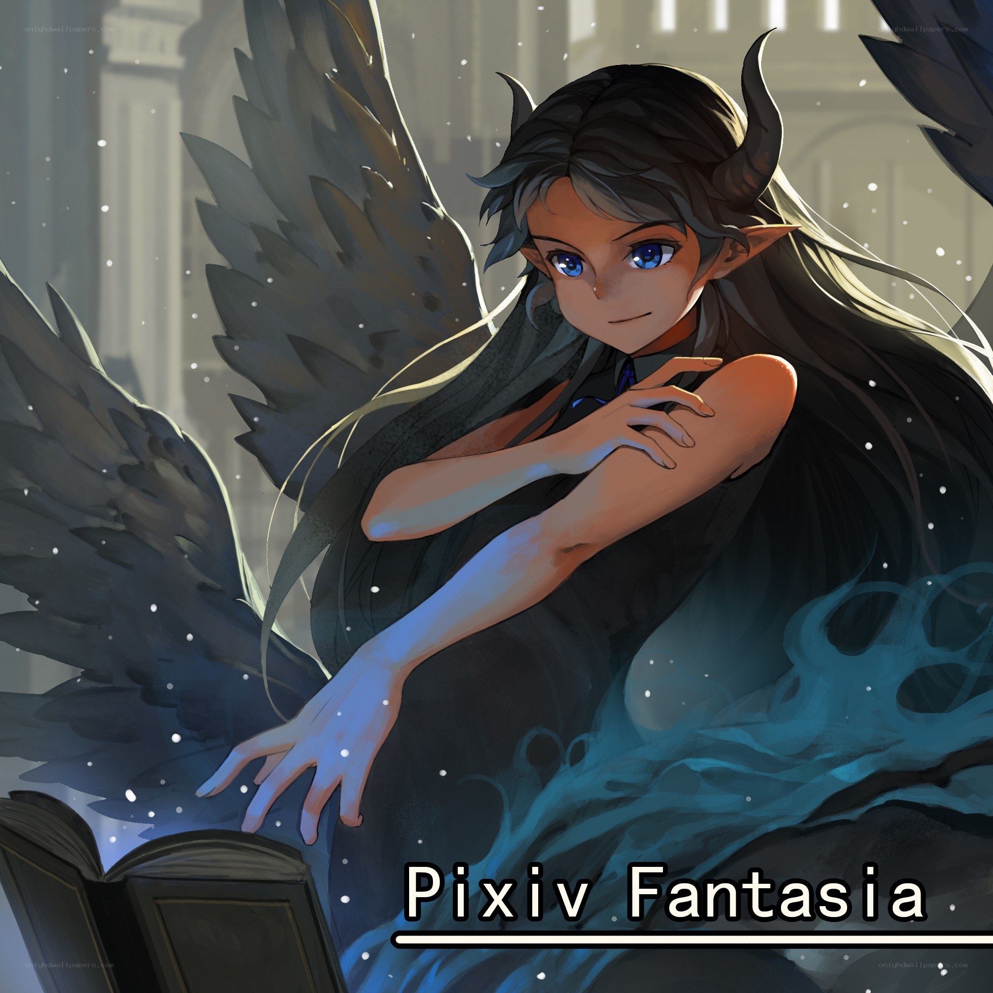 angelic figure with wings