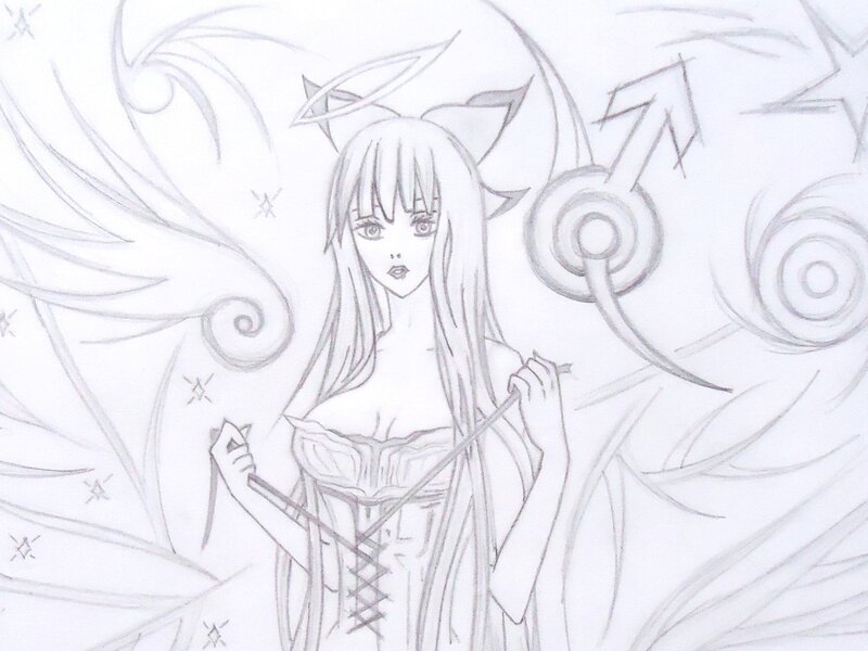 angelic figure with wings