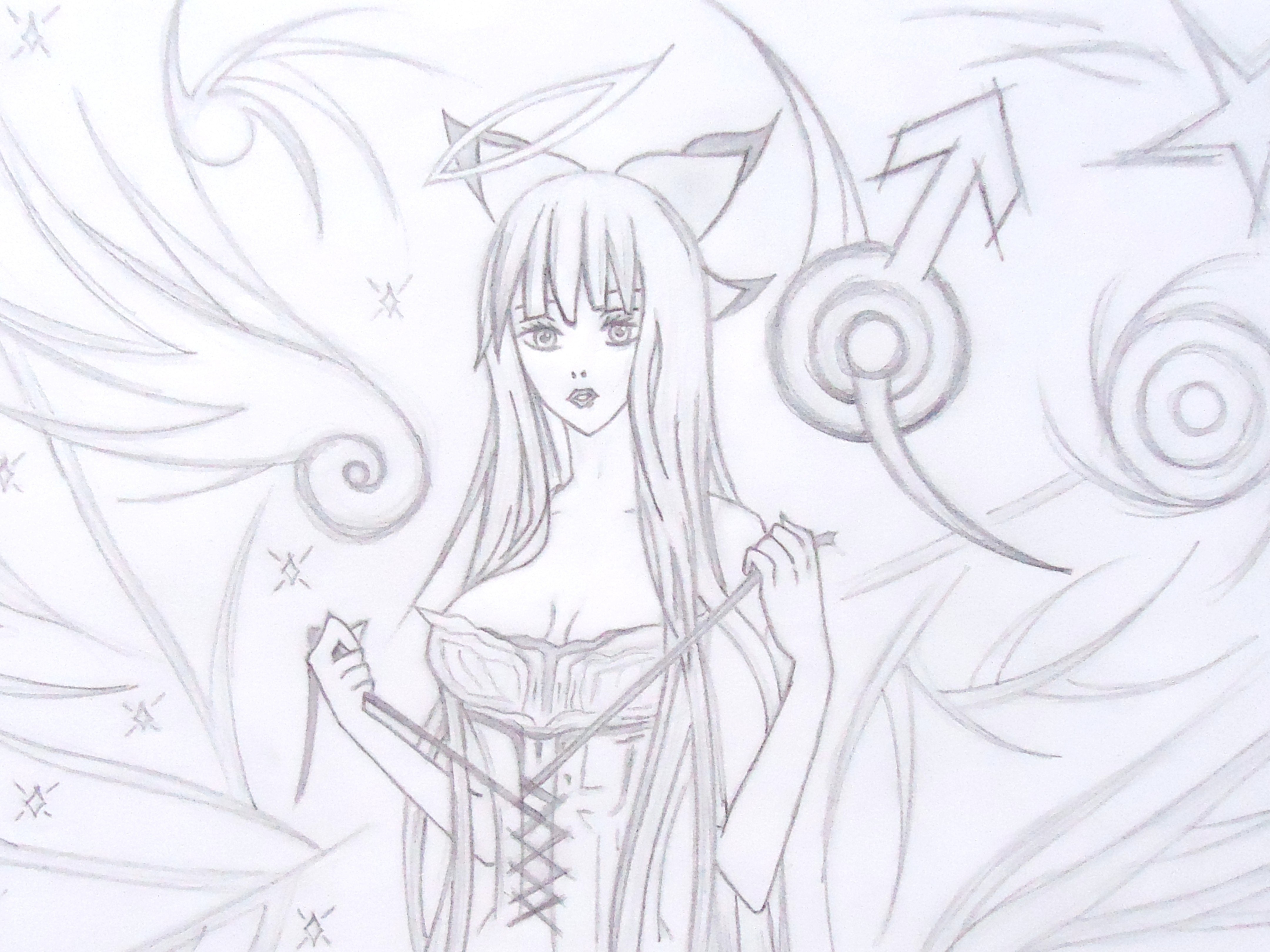 angelic figure with wings