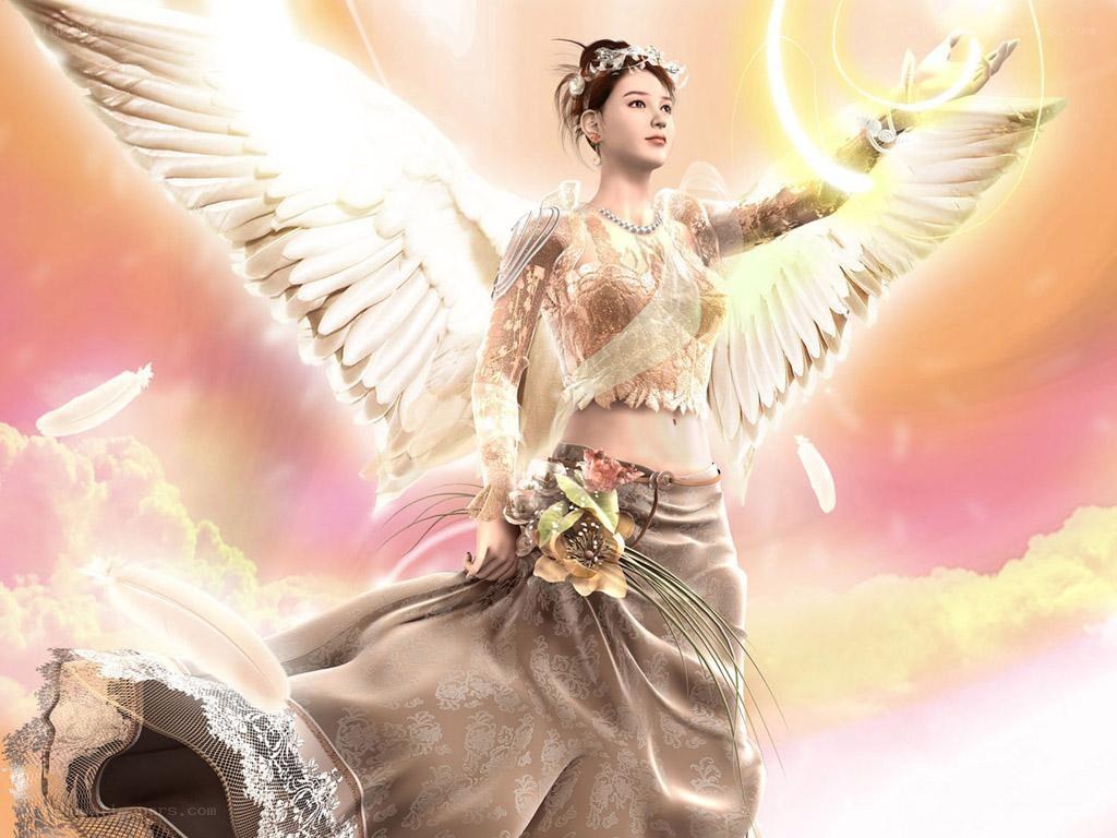 angelic figure with wings