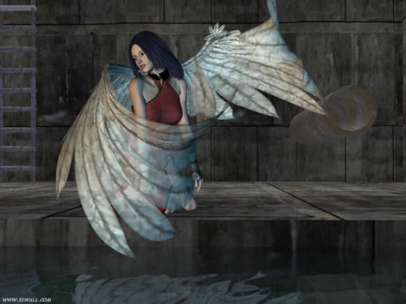 angelic figure with wings