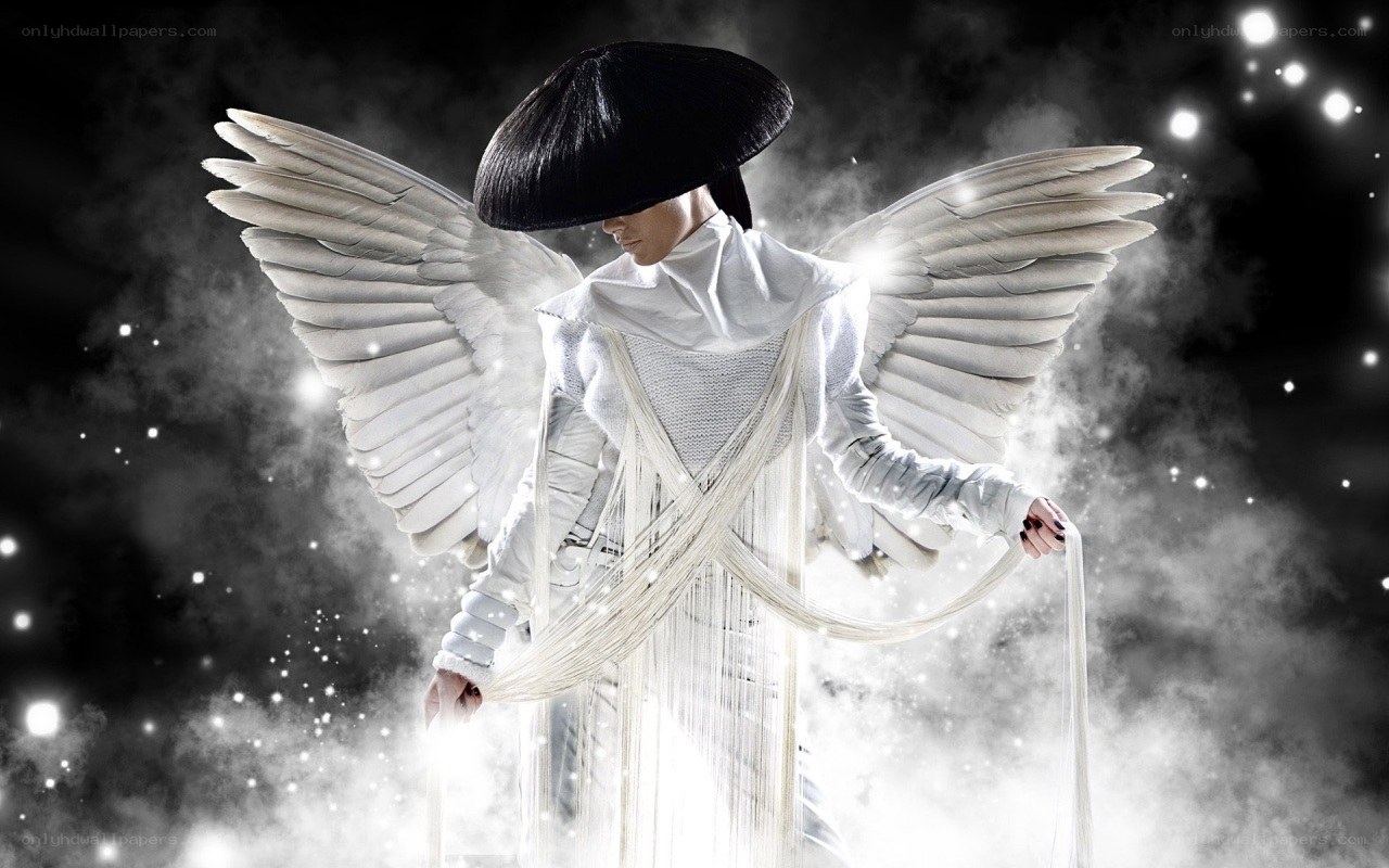 angelic figure with wings