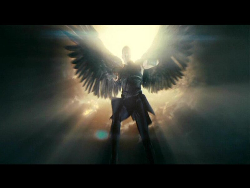 angelic figure with wings