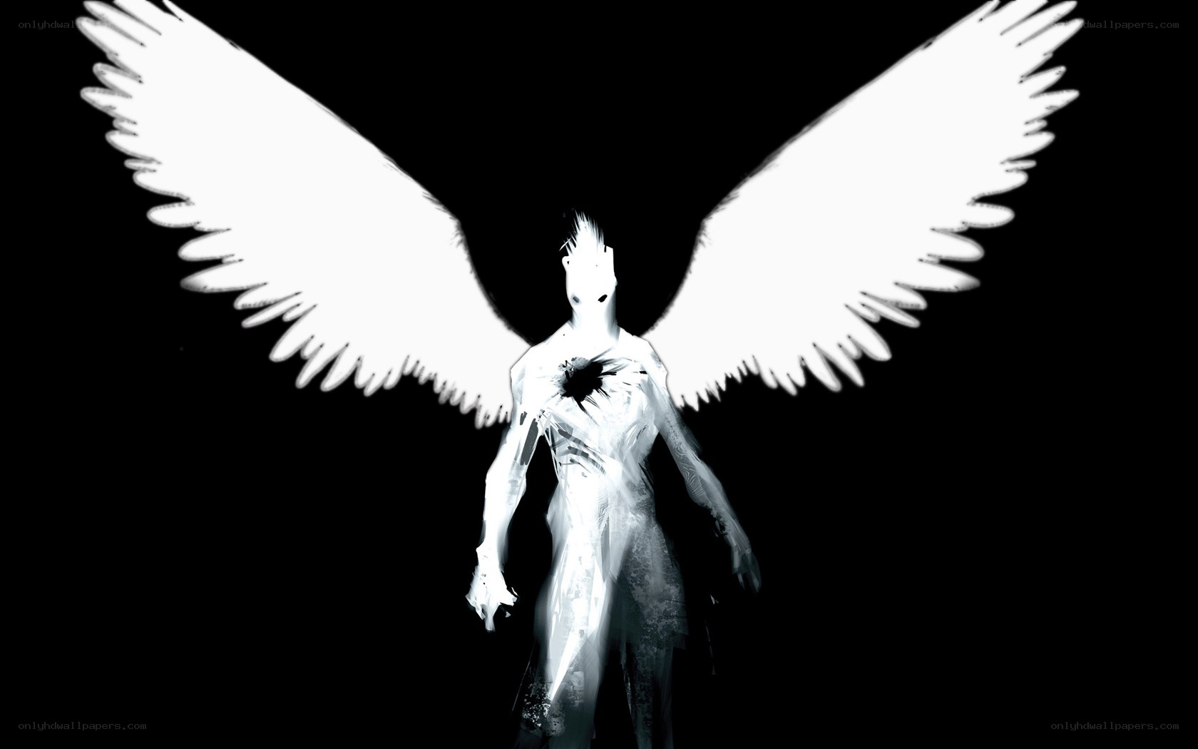 angelic figure with wings