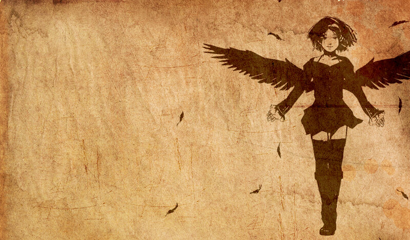 angelic figure with wings