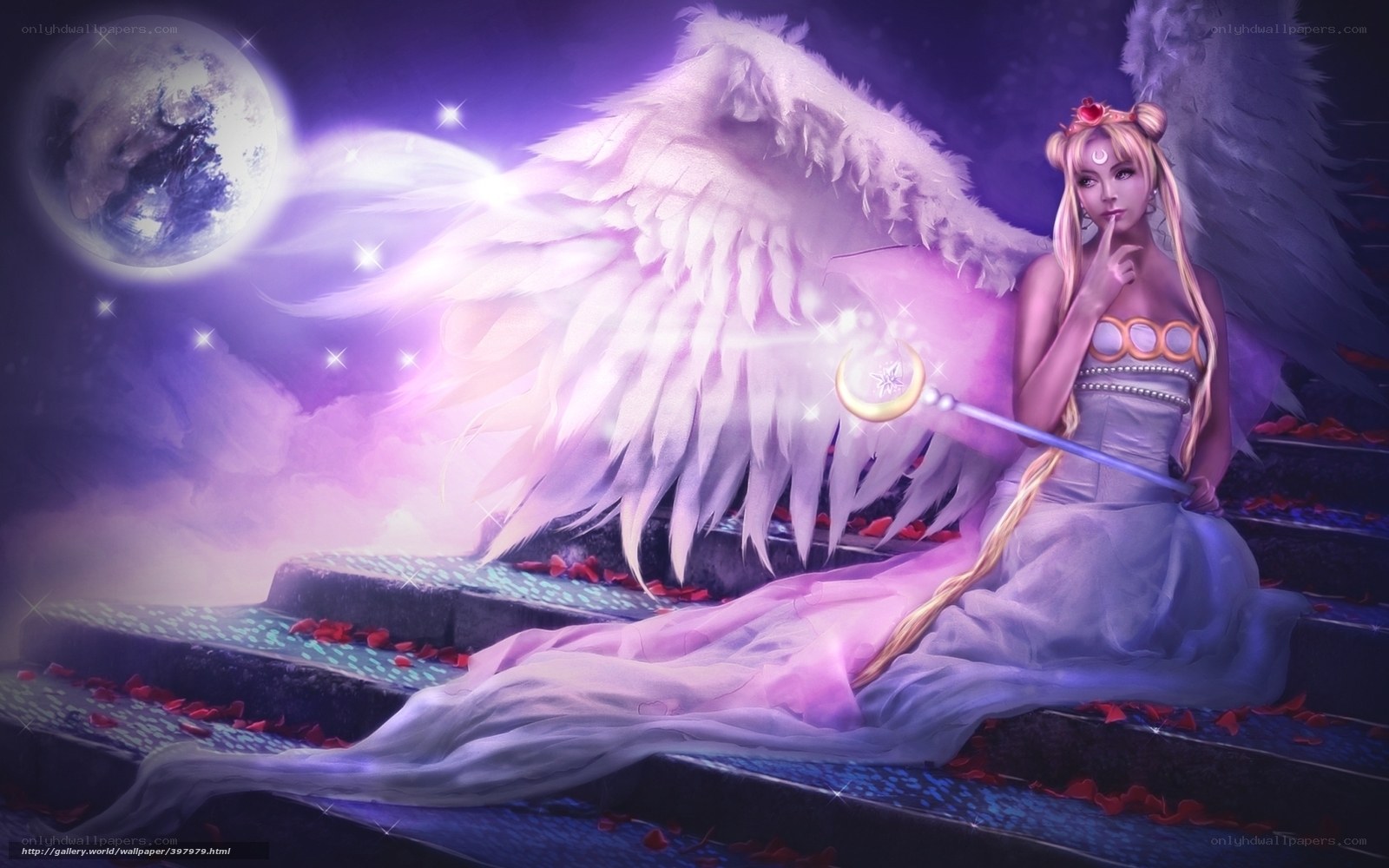 angelic figure with wings