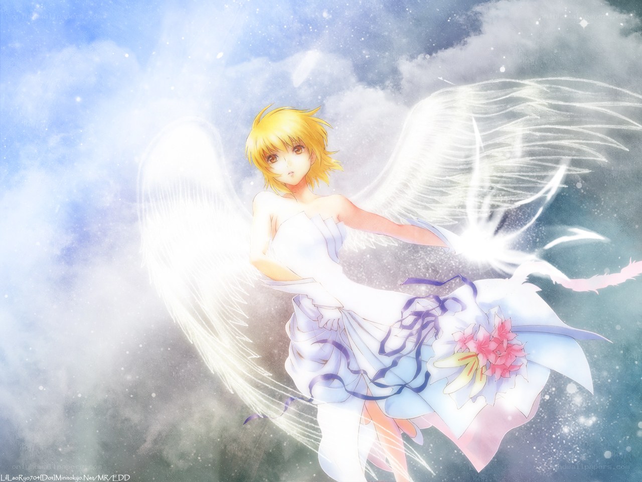 angelic figure with wings