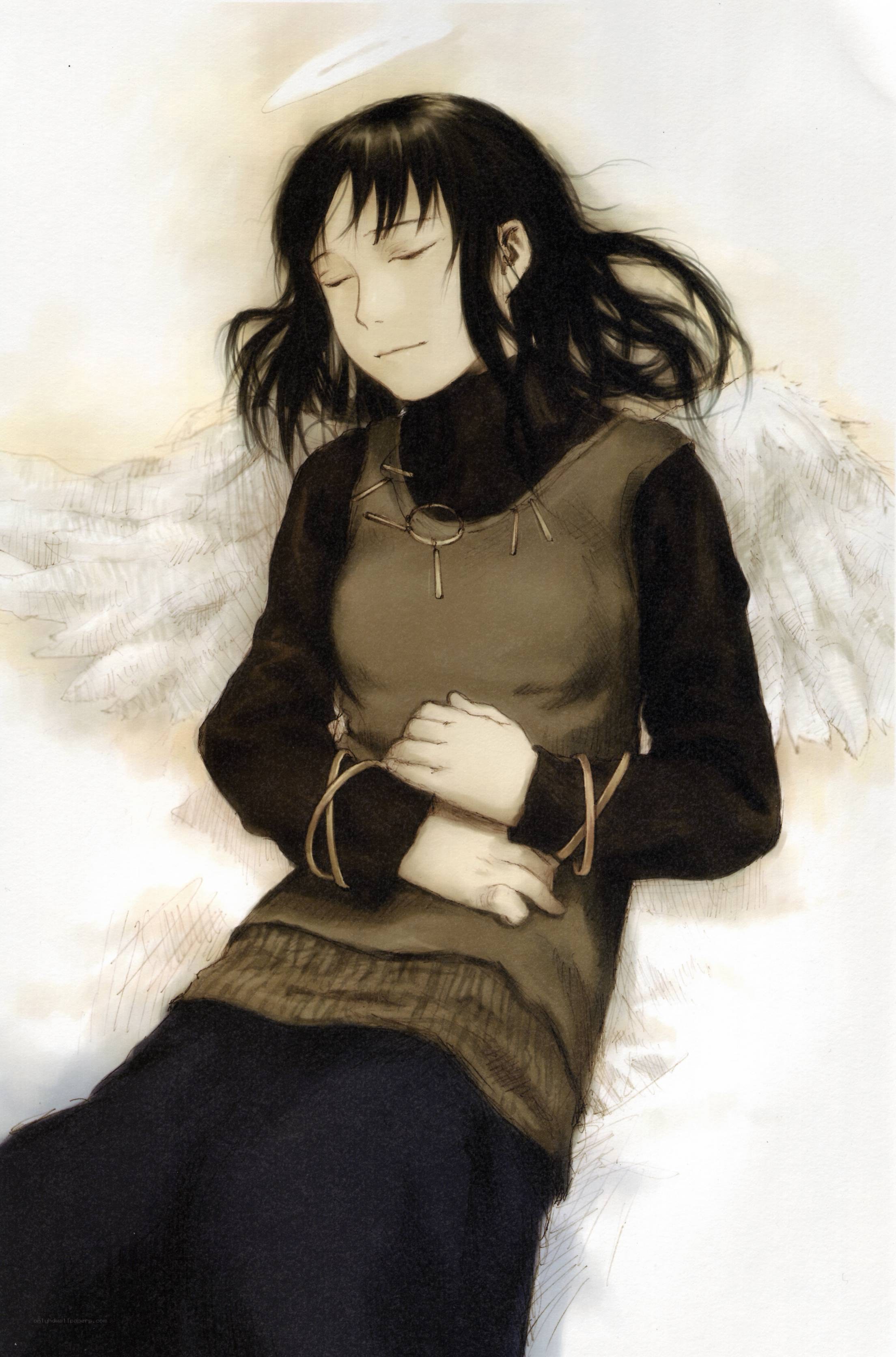 angelic figure with wings