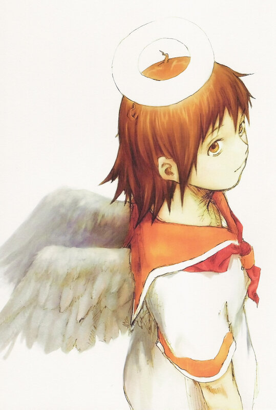 angelic figure with wings