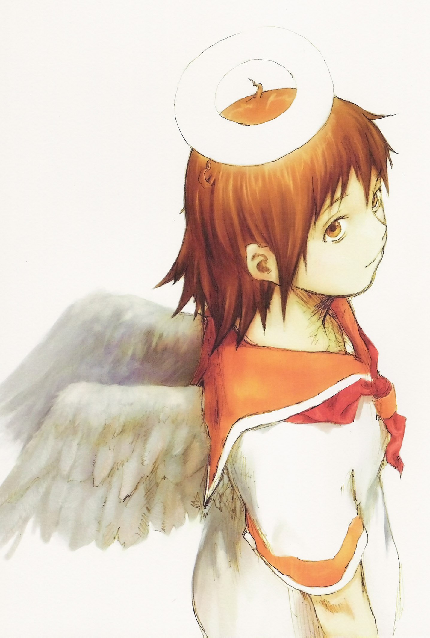 angelic figure with wings