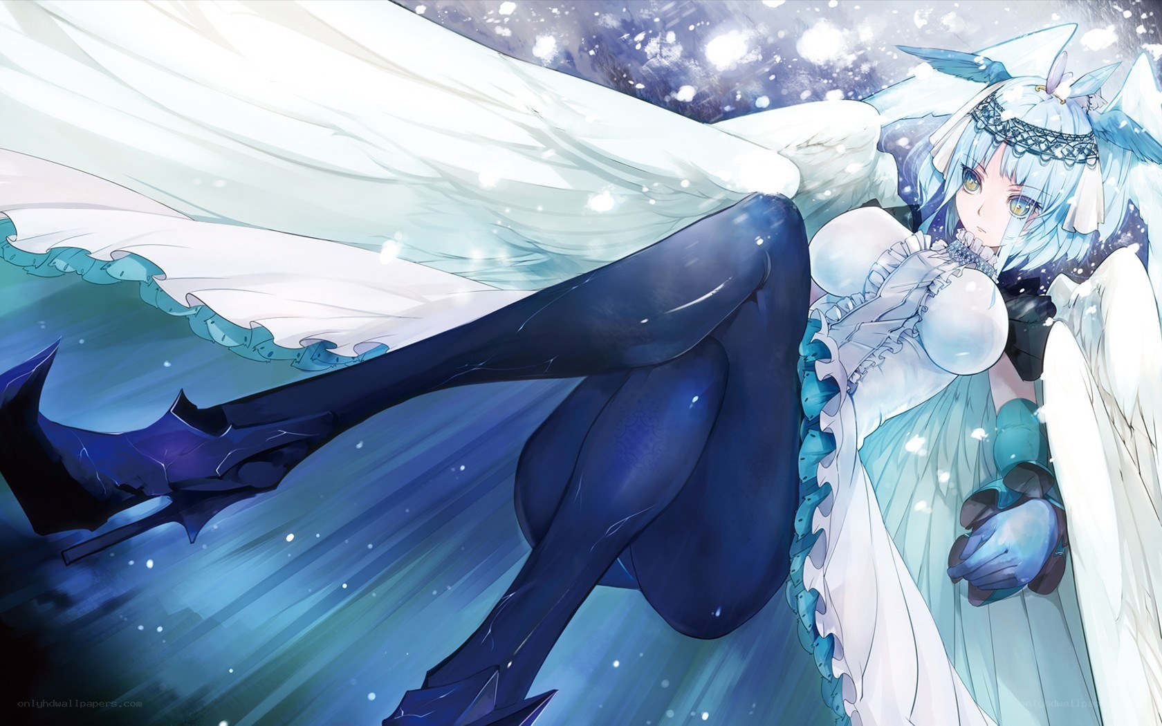angelic figure with wings