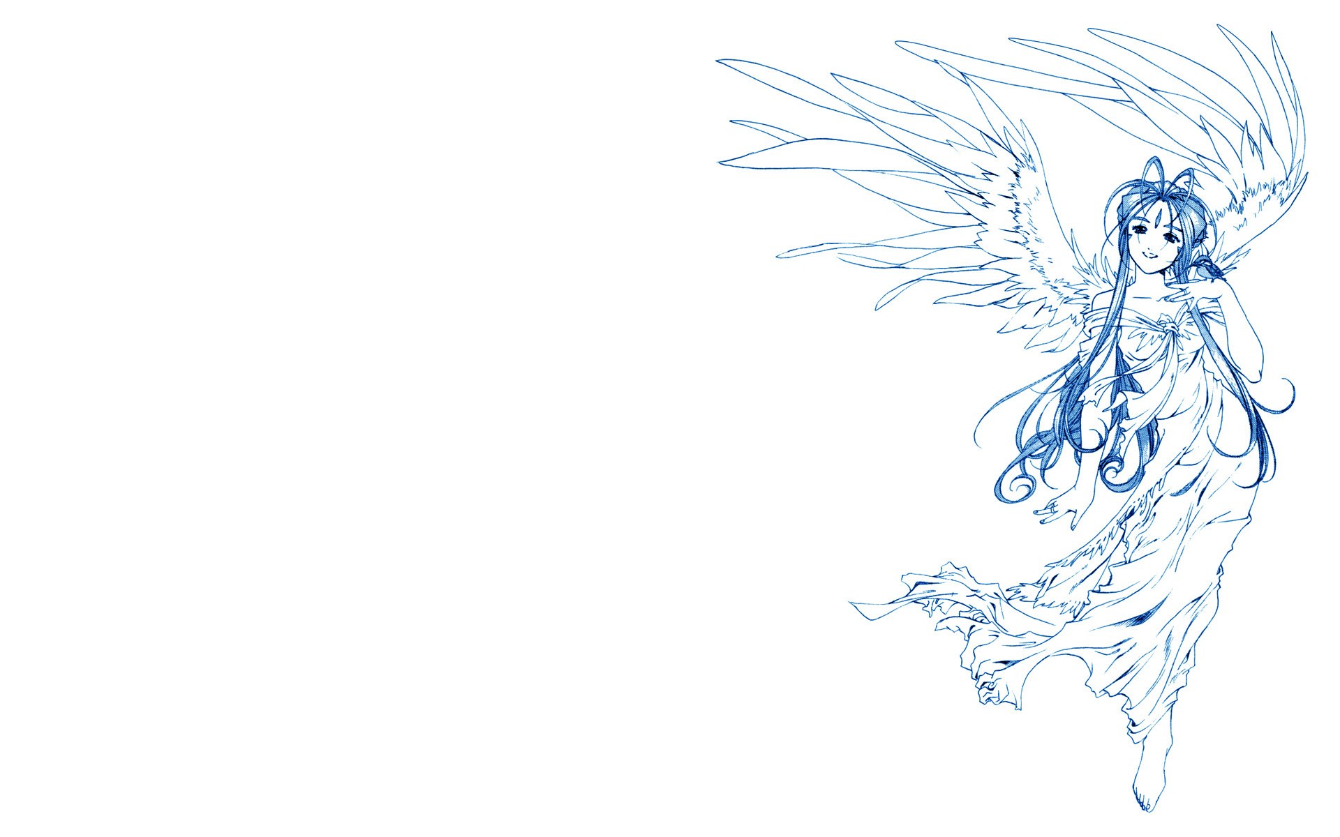 angelic figure with wings
