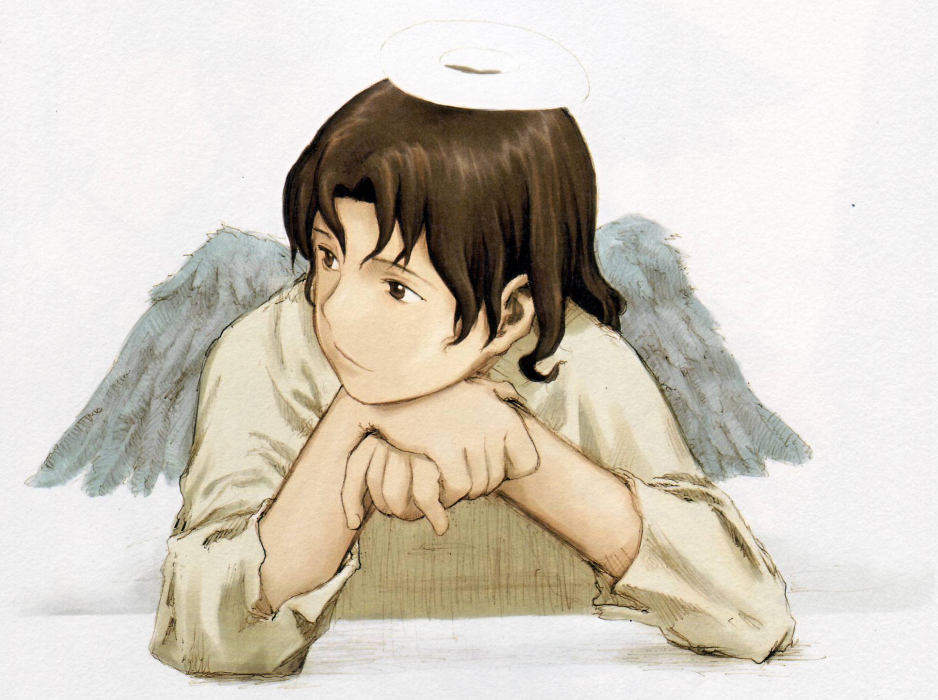 angelic figure with wings
