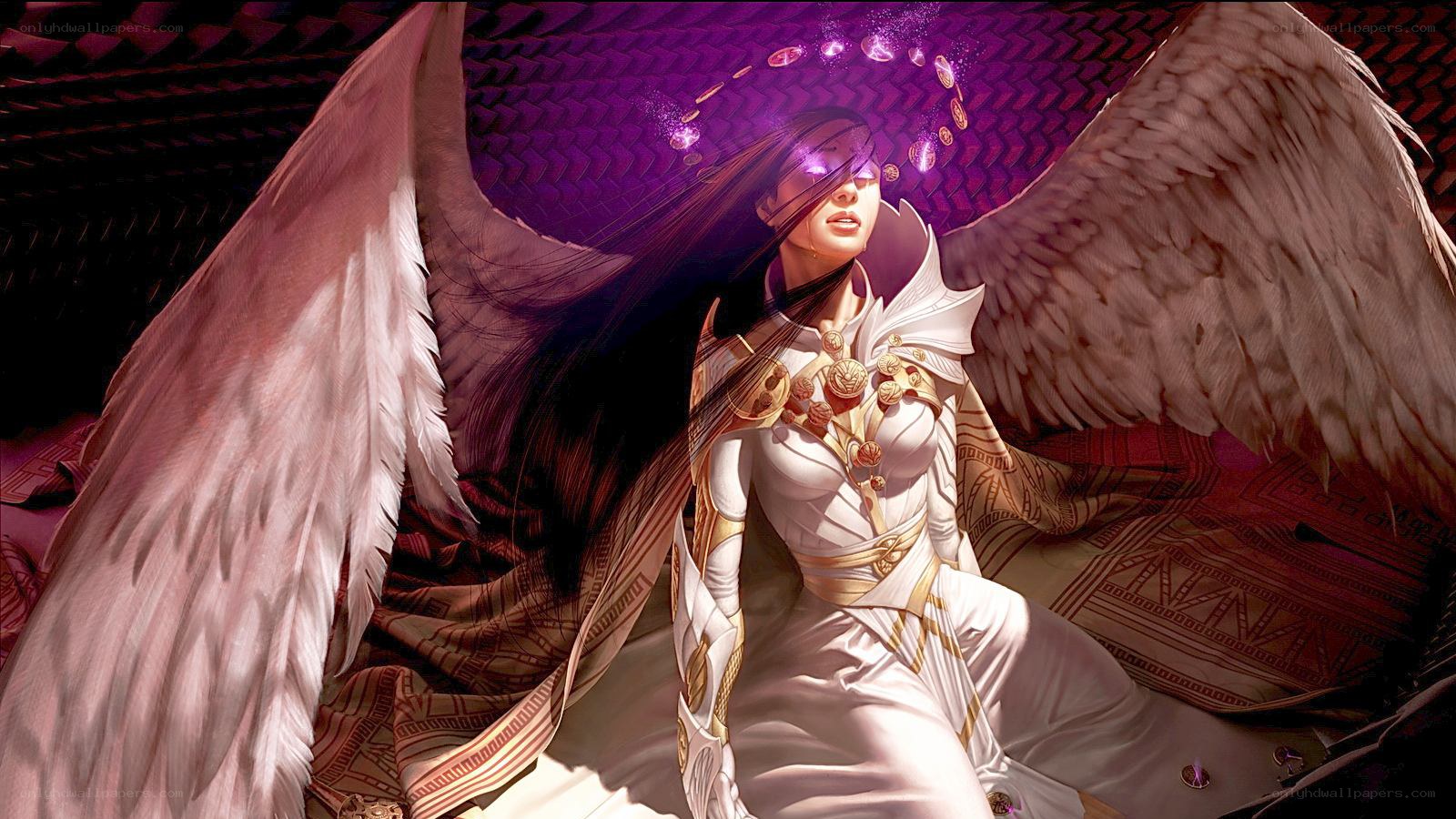 angelic figure with wings