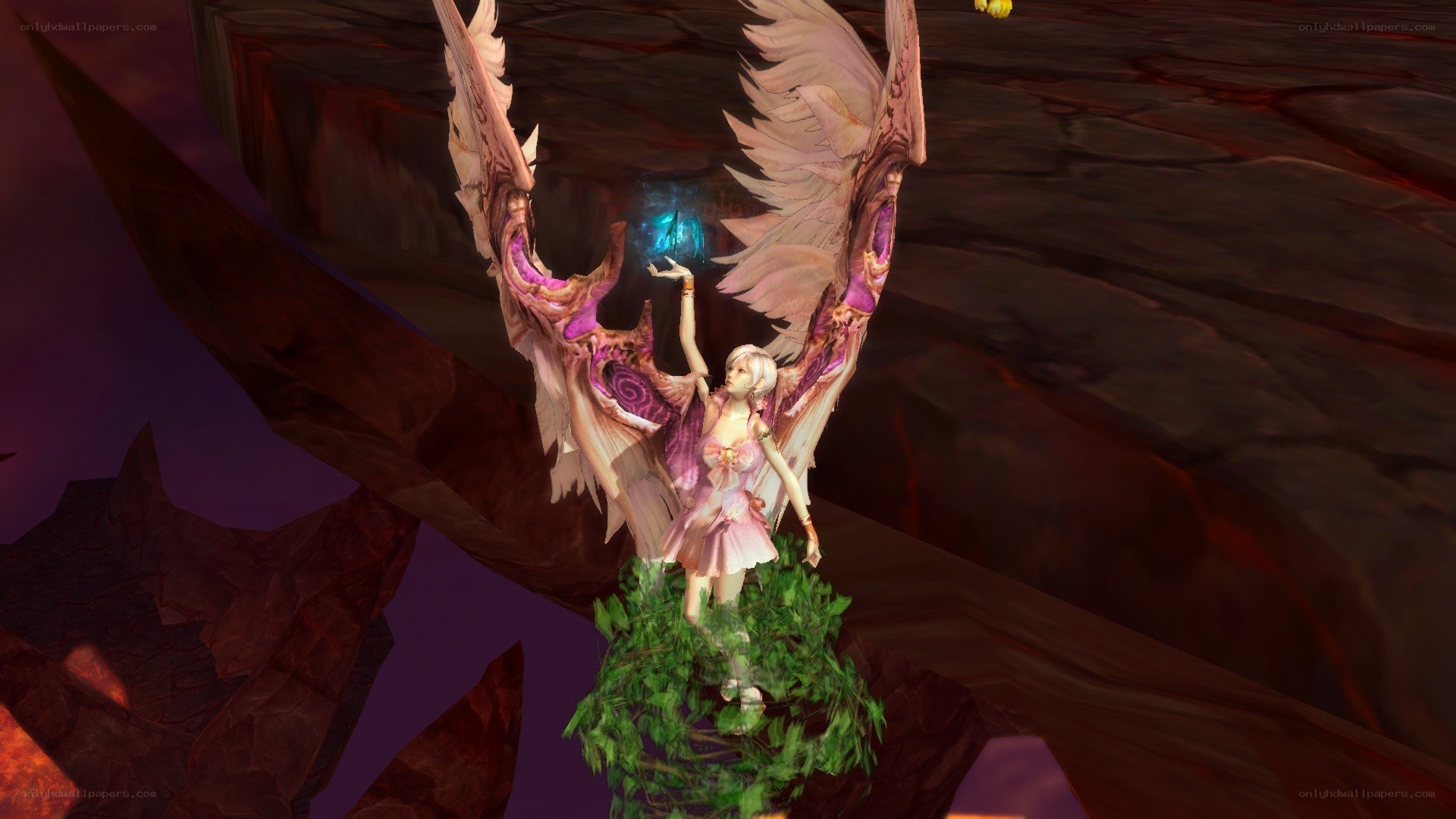 angelic figure with wings