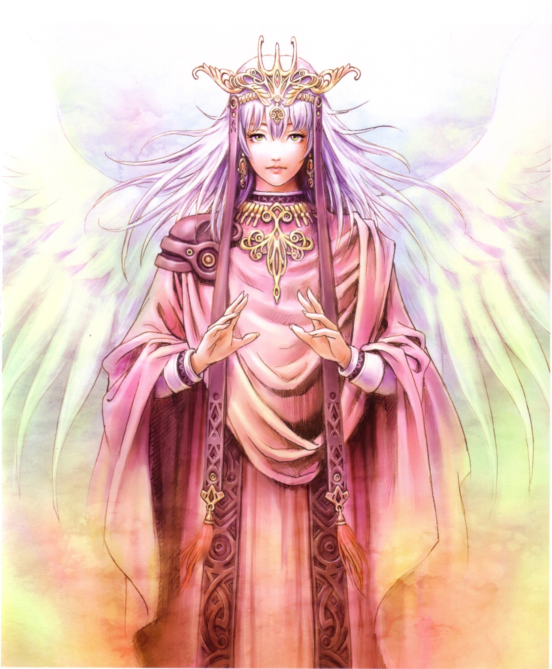 angelic figure with wings