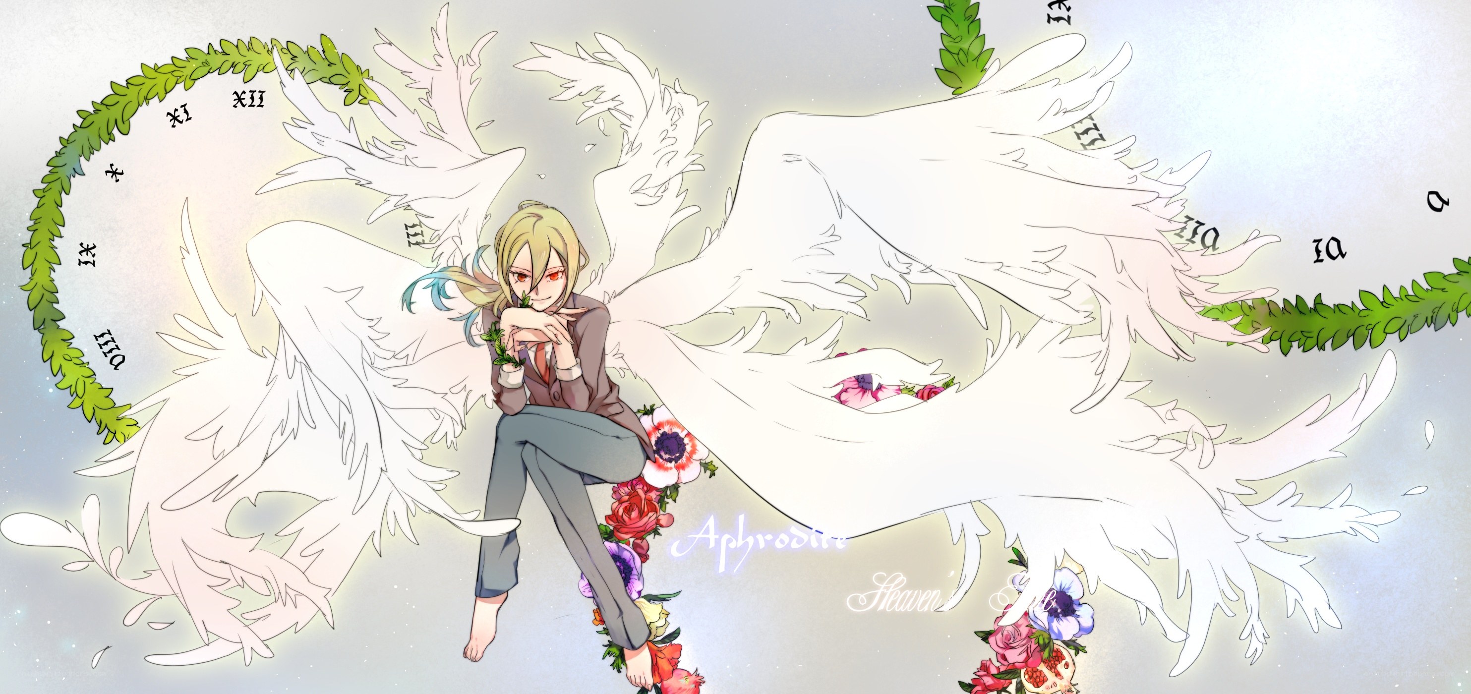 angelic figure with wings
