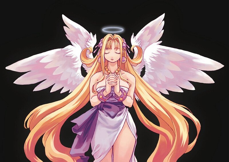 angelic figure with wings