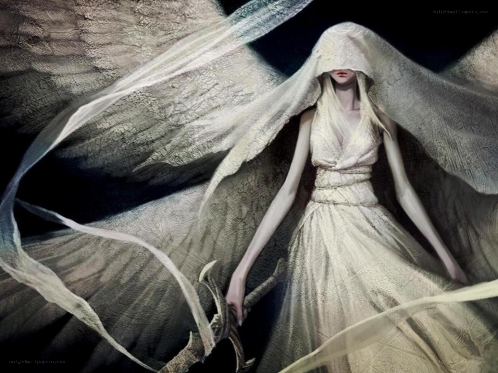 angelic figure with wings
