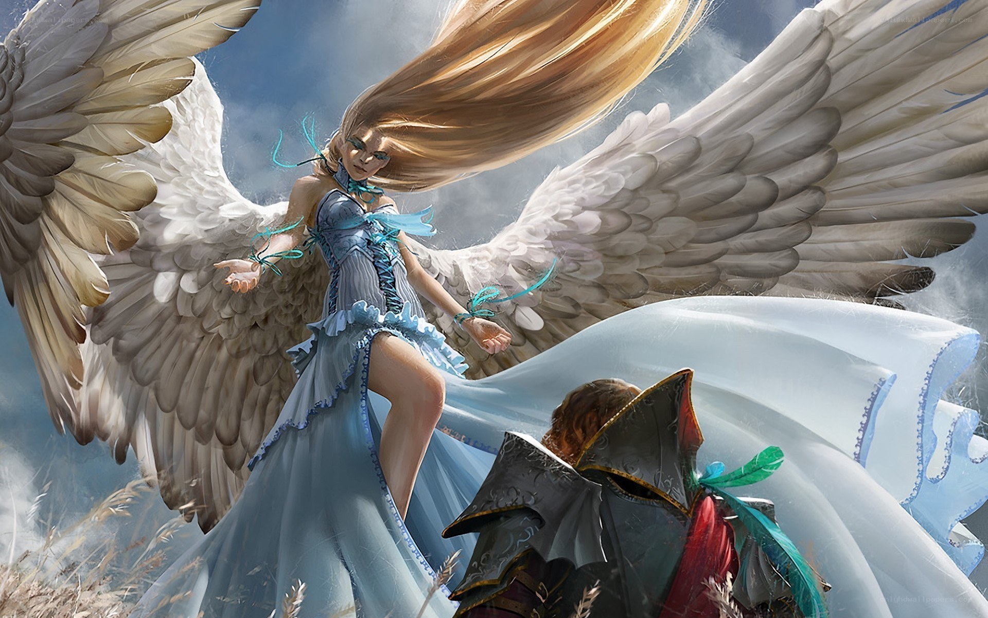 angelic figure with wings