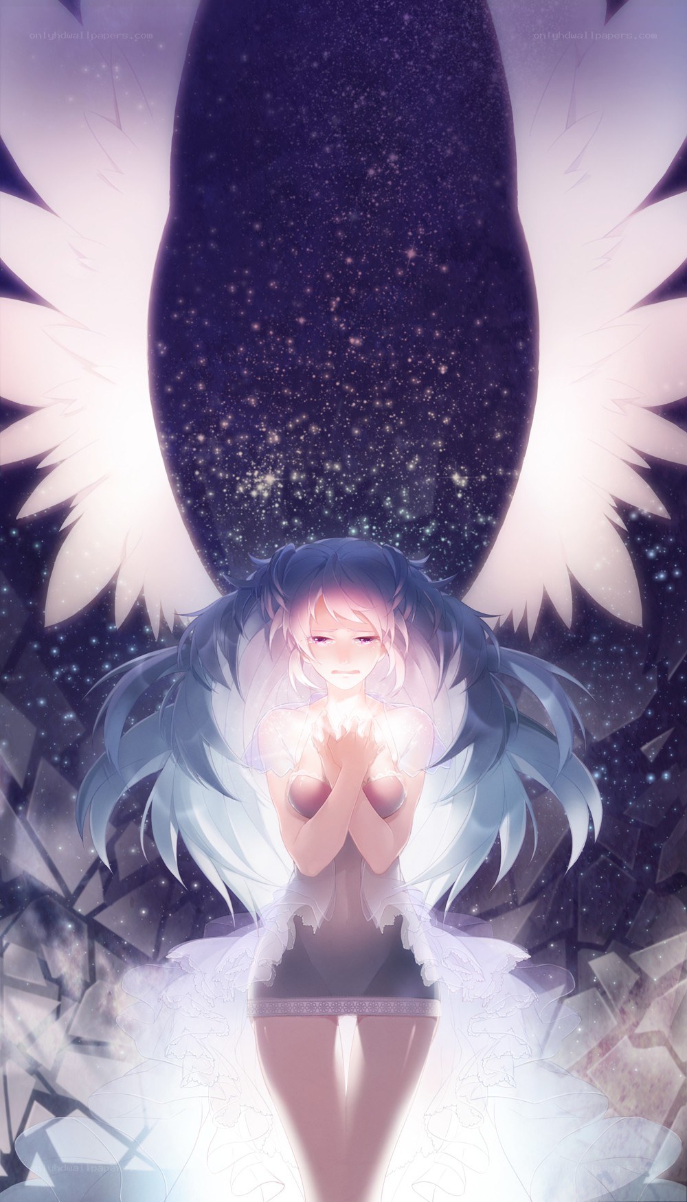angelic figure with wings