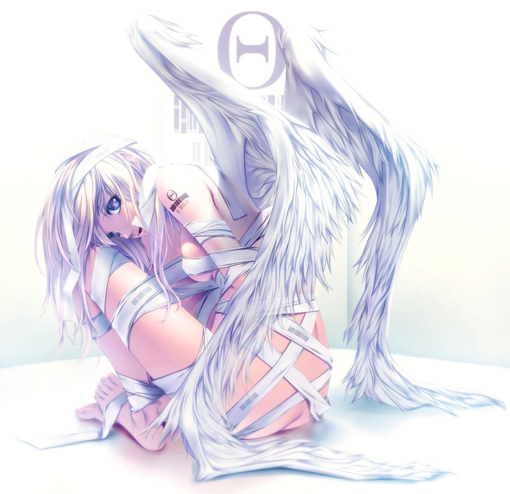 angelic figure with wings