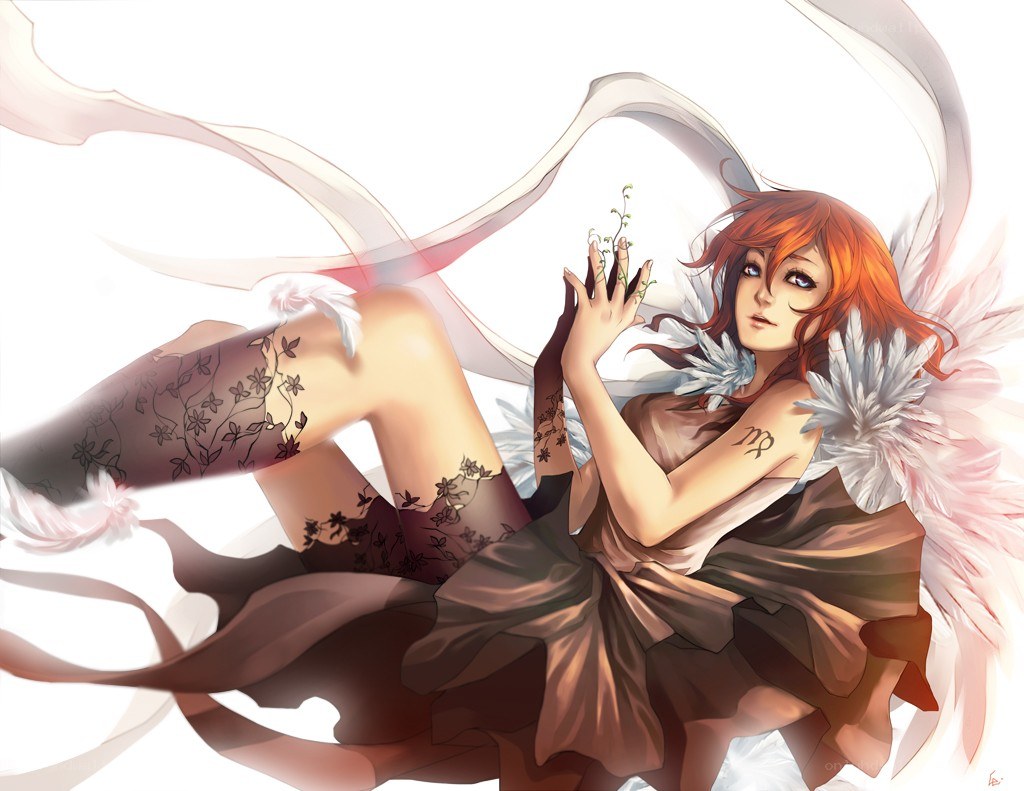 angelic figure with wings