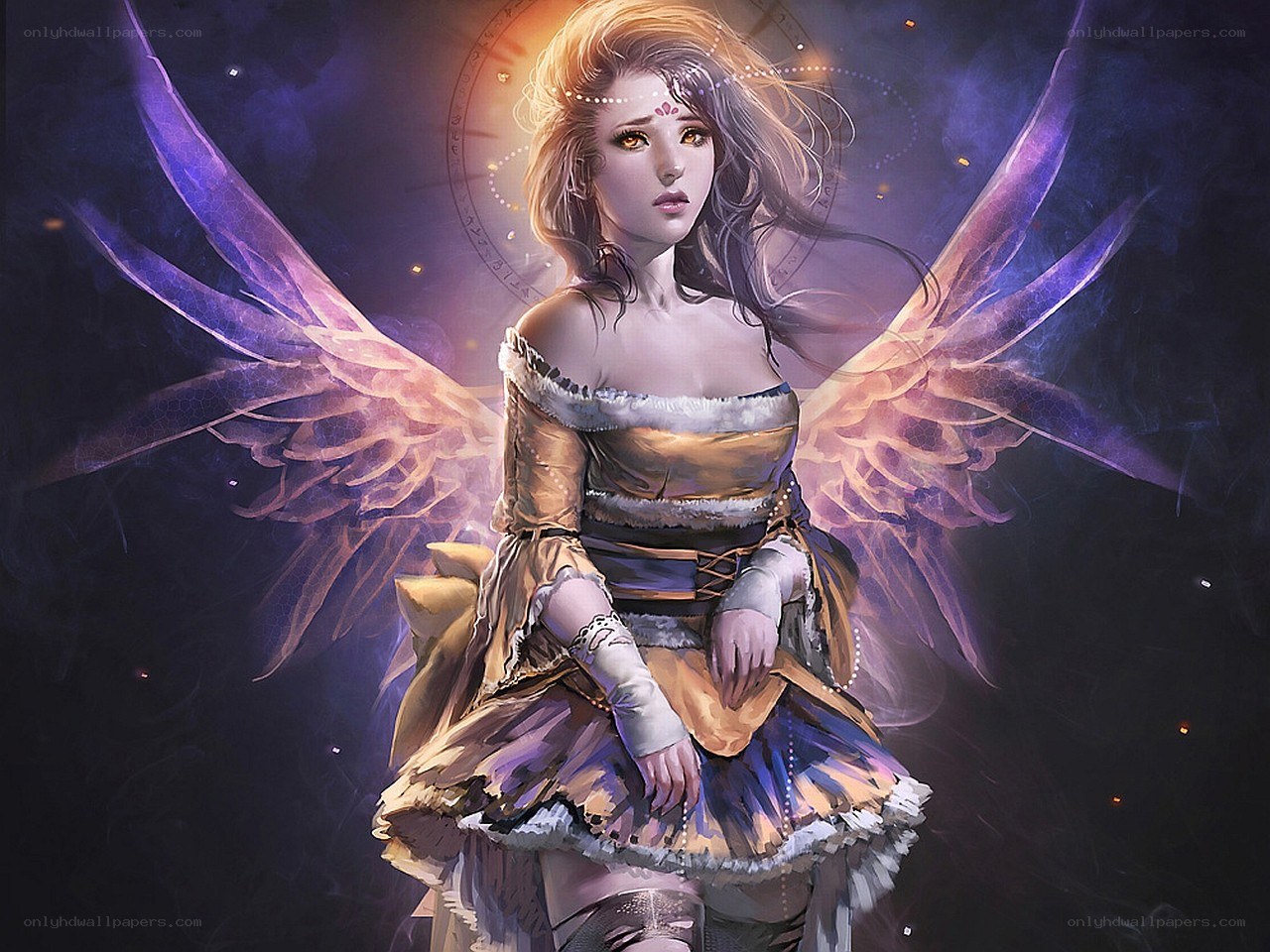 angelic figure with wings