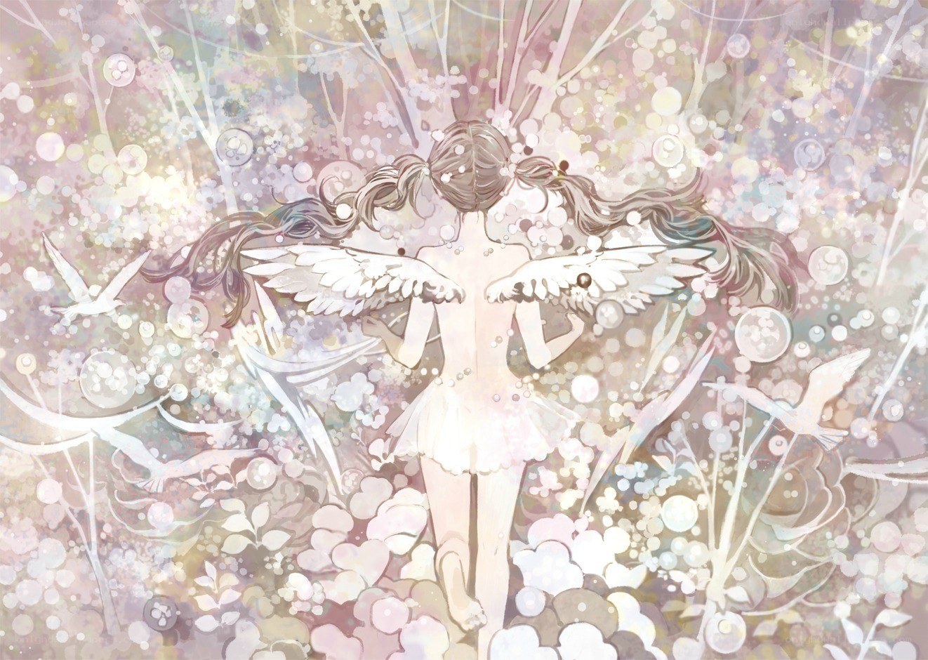 angelic figure with wings