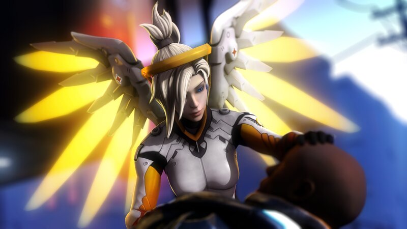 Angelic Figure with Wings — White, Dramatic, 3d Render, Armor