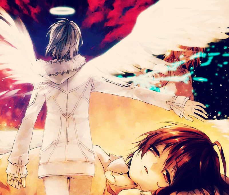 Angelic Figure with Wings — White, Dramatic, Anime, Halo