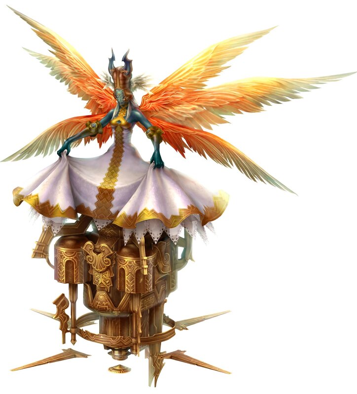 Angelic Figure with Wings — White, Dramatic, Digital Art, Dress, Mechanical Base